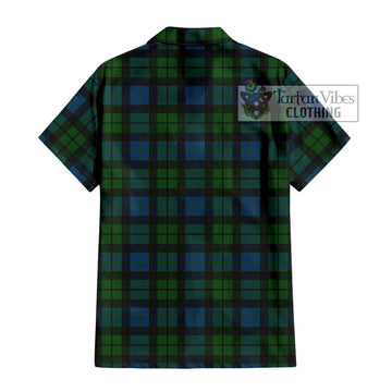 MacKay (McKay) Tartan Short Sleeve Button Shirt with Family Crest DNA In Me Style