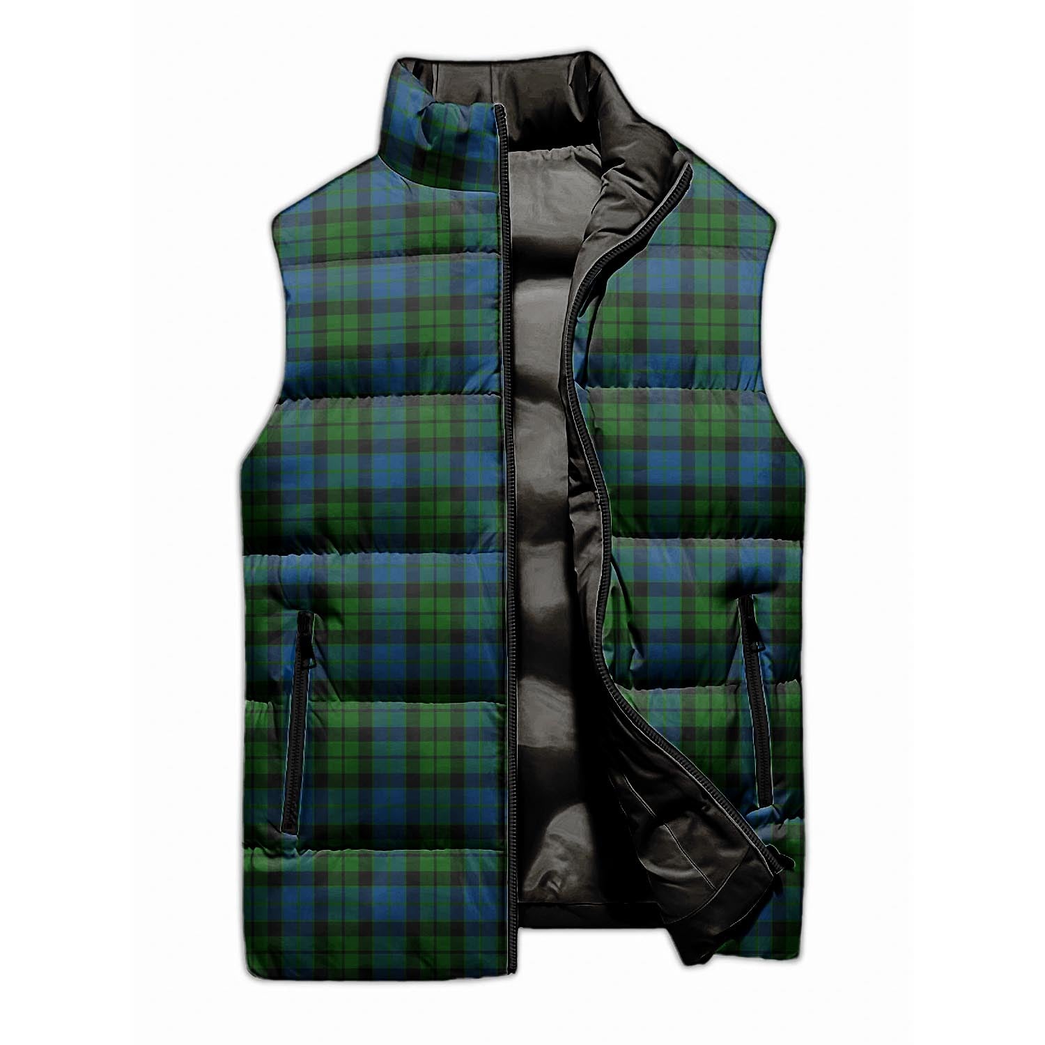 MacKay Modern Tartan Sleeveless Puffer Jacket - Tartanvibesclothing