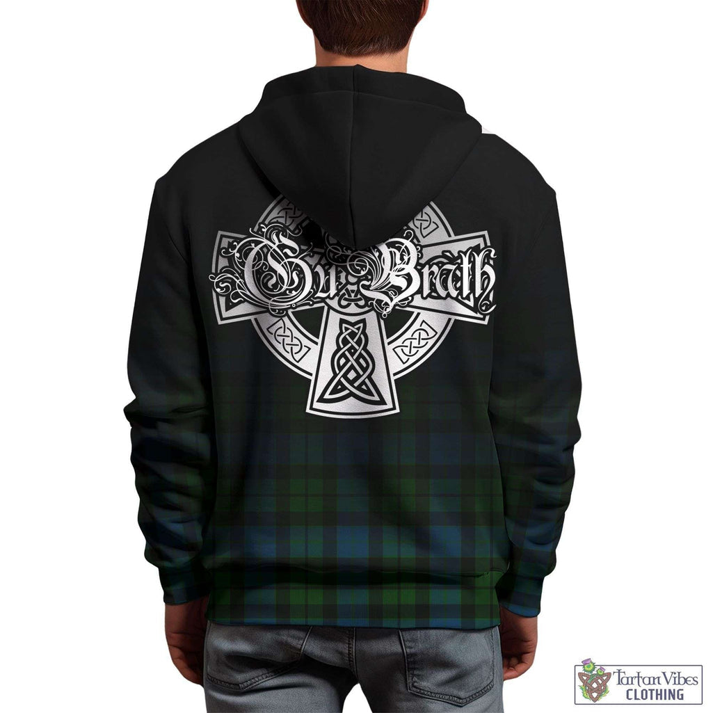 Tartan Vibes Clothing MacKay Modern Tartan Hoodie Featuring Alba Gu Brath Family Crest Celtic Inspired