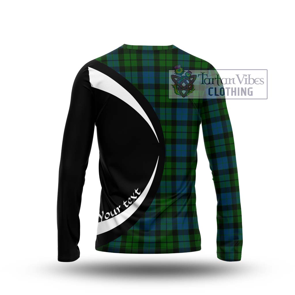 MacKay (McKay) Tartan Long Sleeve T-Shirt with Family Crest Circle Style - Tartan Vibes Clothing