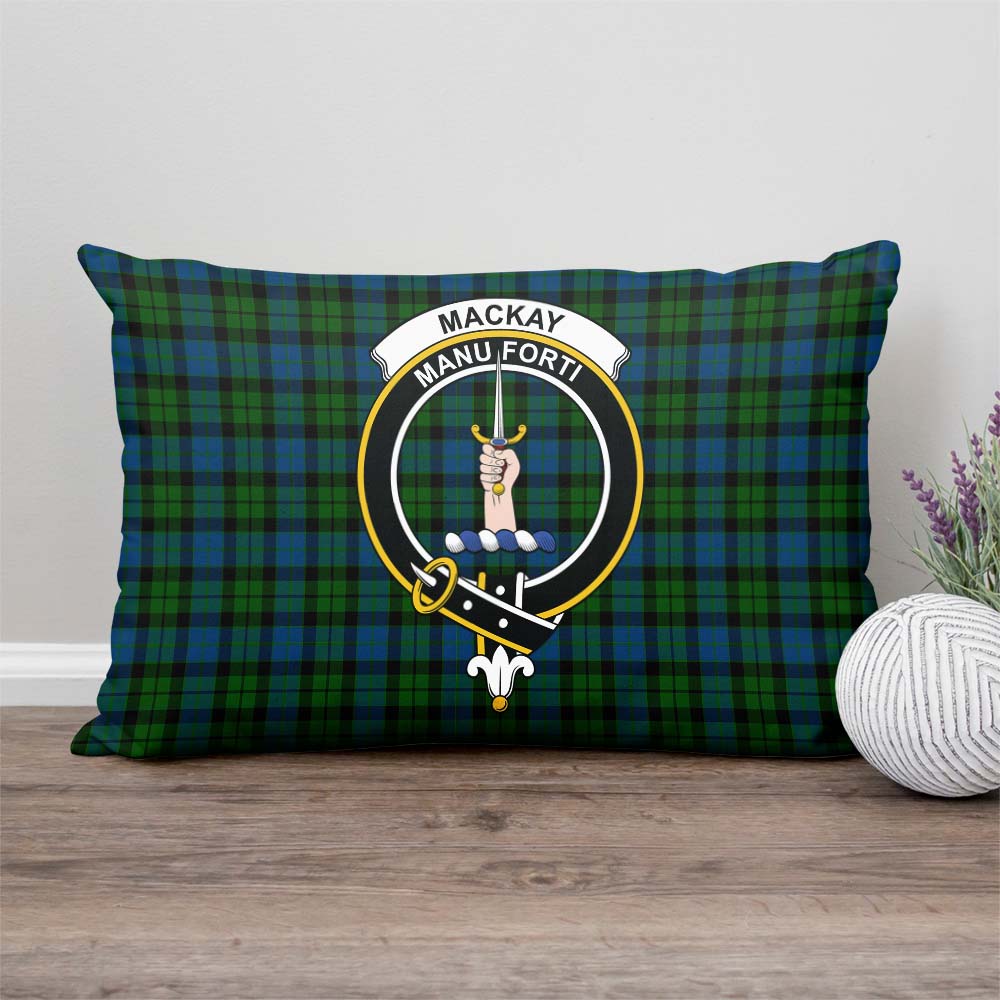 MacKay (McKay) Tartan Pillow Cover with Family Crest - Tartan Vibes Clothing