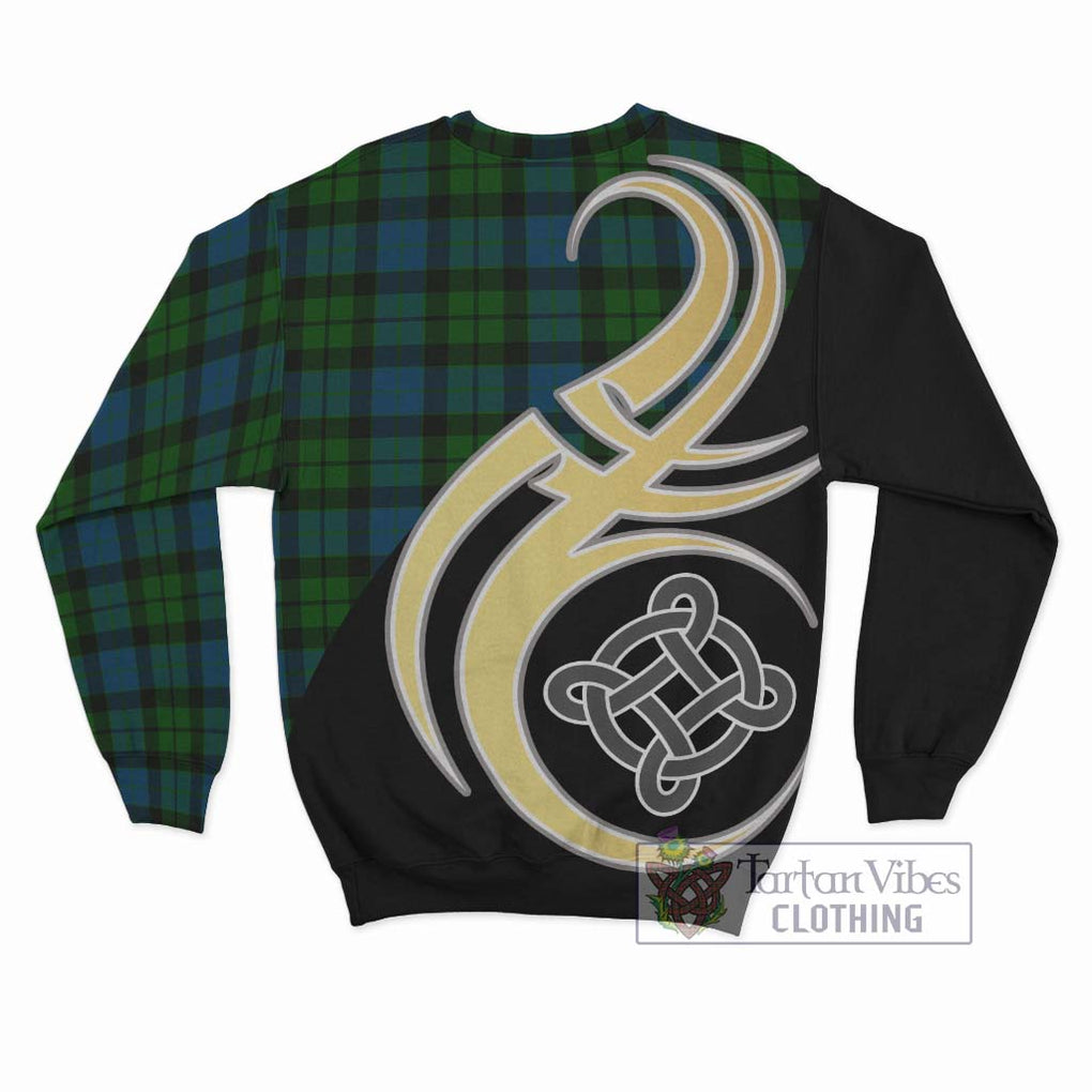 MacKay (McKay) Tartan Sweatshirt with Family Crest and Celtic Symbol Style - Tartan Vibes Clothing