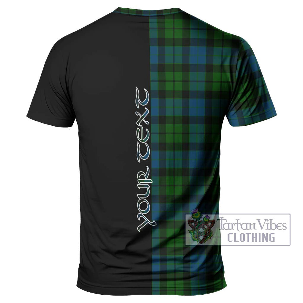 MacKay (McKay) Tartan T-Shirt with Family Crest and Half Of Me Style - Tartanvibesclothing Shop