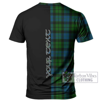 MacKay (McKay) Tartan T-Shirt with Family Crest and Half Of Me Style