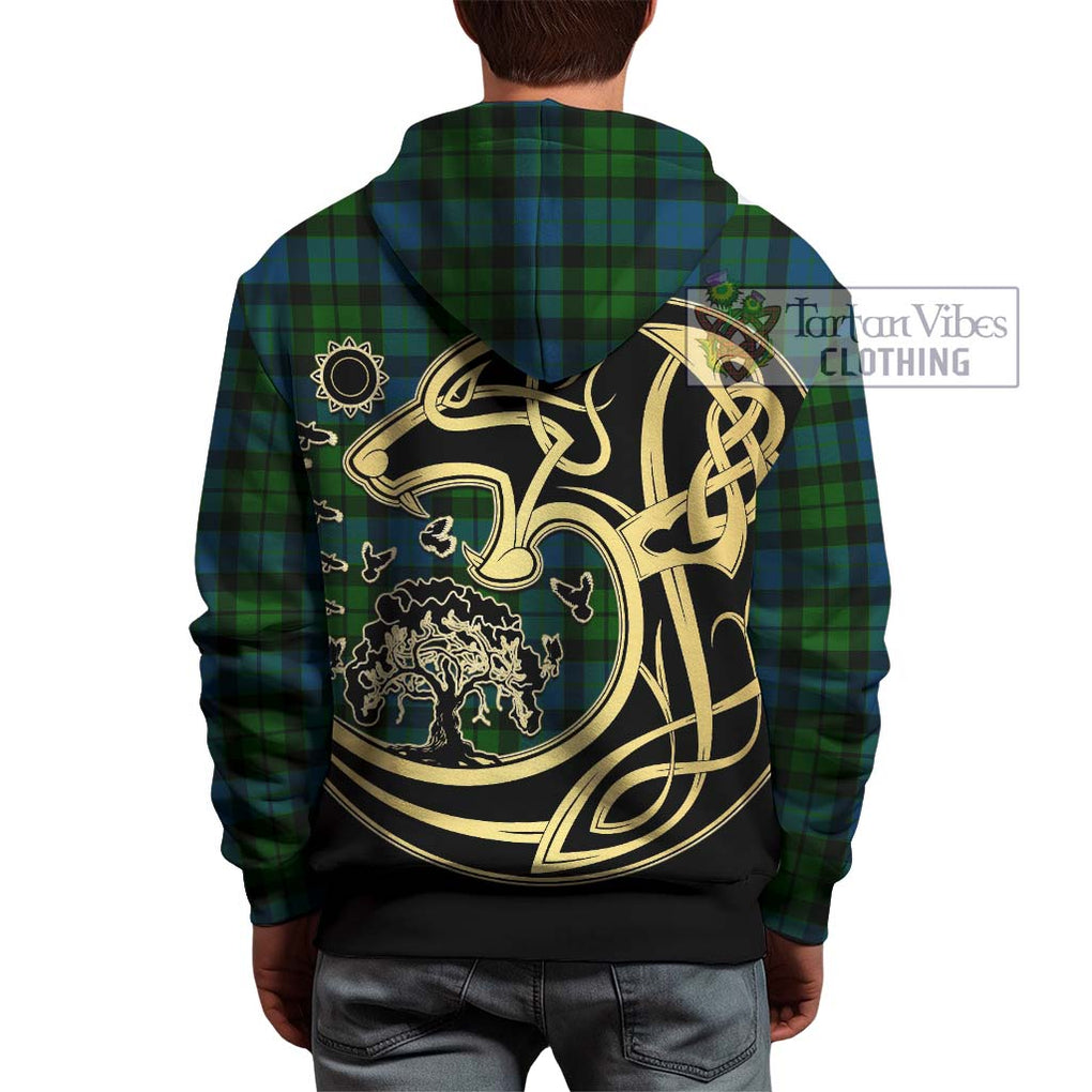 MacKay (McKay) Tartan Hoodie with Family Crest Celtic Wolf Style - Tartan Vibes Clothing