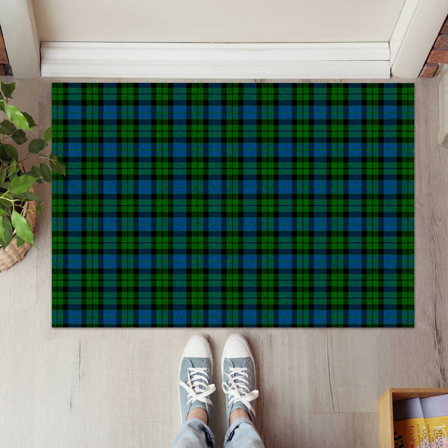 MacKay Modern Tartan Door Mat - Tartanvibesclothing