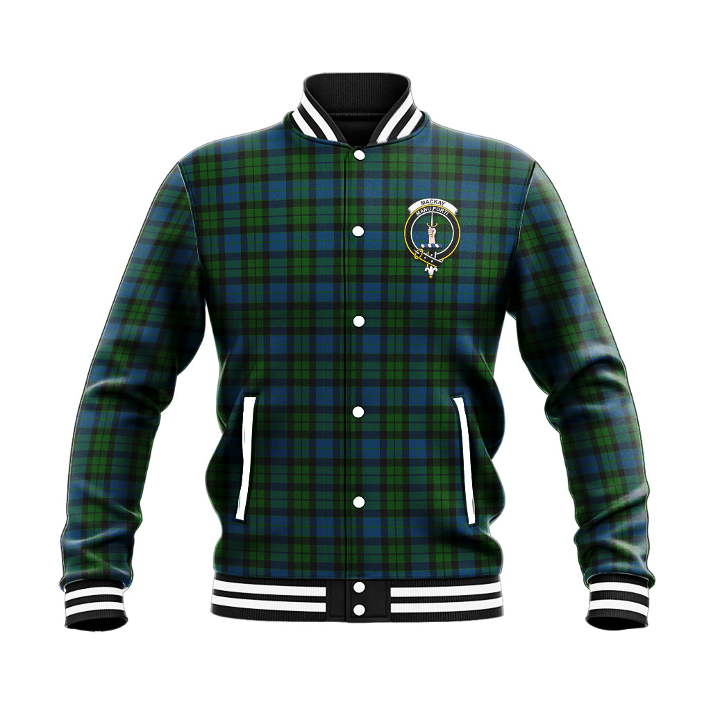 MacKay (McKay) Tartan Baseball Jacket with Family Crest - Tartan Vibes Clothing