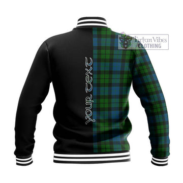 MacKay (McKay) Tartan Baseball Jacket with Family Crest and Half Of Me Style