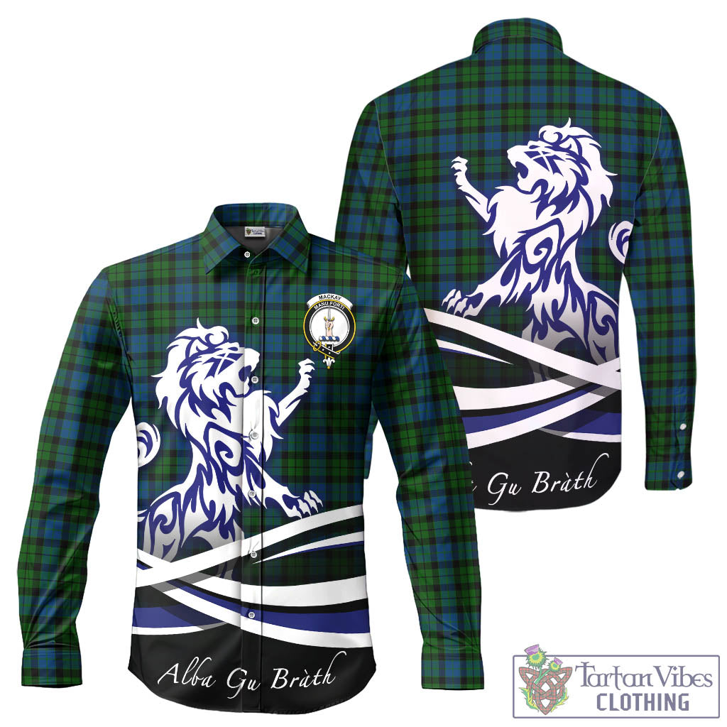 mackay-modern-tartan-long-sleeve-button-up-shirt-with-alba-gu-brath-regal-lion-emblem