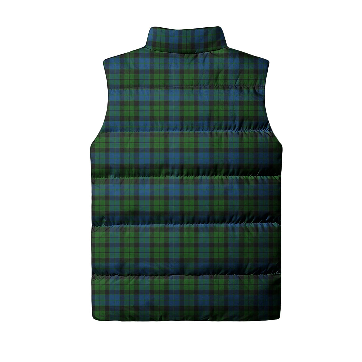 MacKay Modern Tartan Sleeveless Puffer Jacket with Family Crest - Tartanvibesclothing