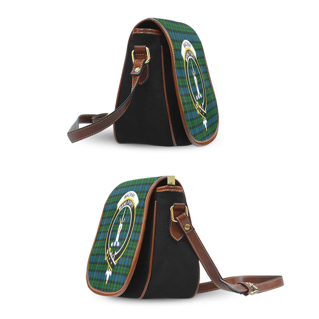 MacKay (McKay) Tartan Saddle Bag with Family Crest - Tartan Vibes Clothing