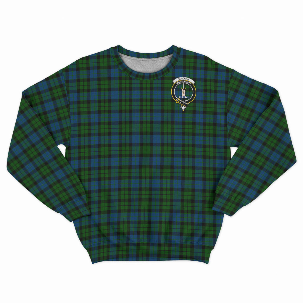 MacKay (McKay) Tartan Sweatshirt with Family Crest - Tartan Vibes Clothing