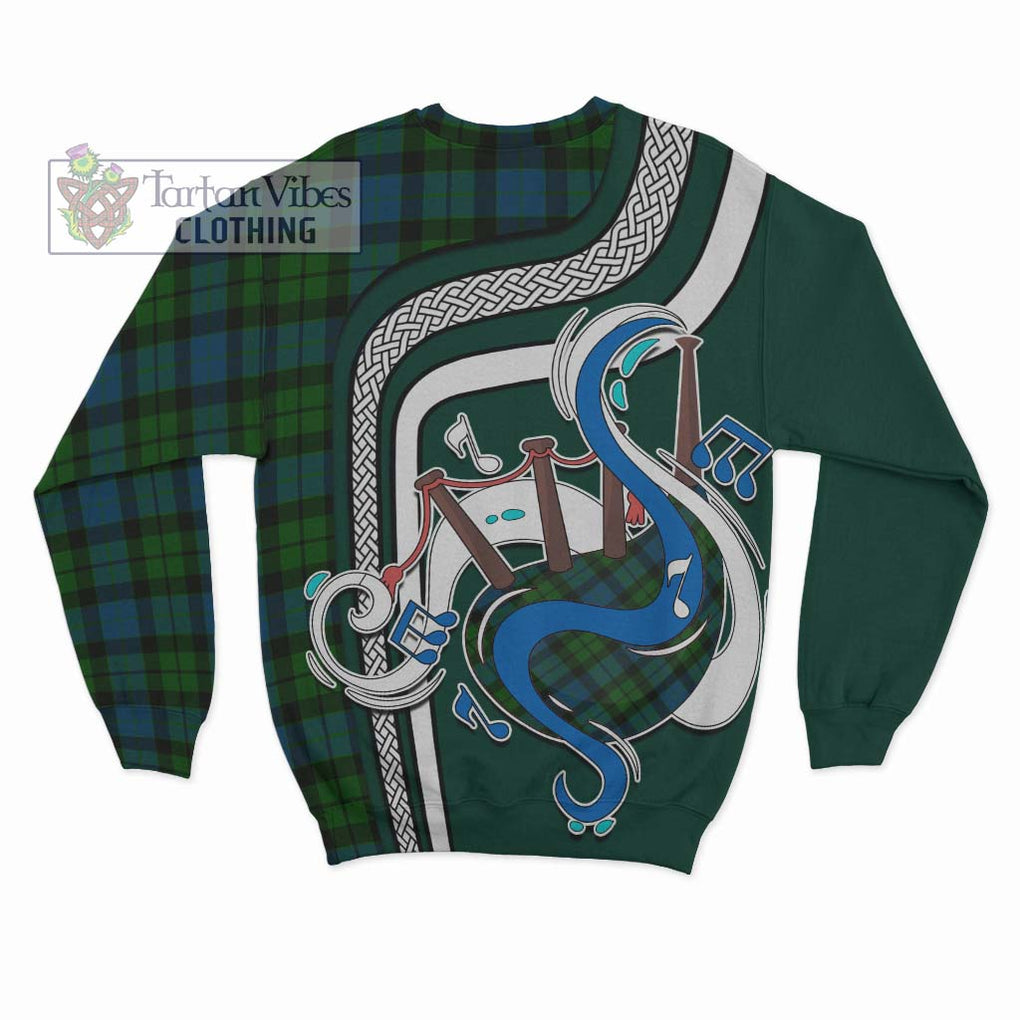 Tartan Vibes Clothing MacKay Modern Tartan Sweatshirt with Epic Bagpipe Style