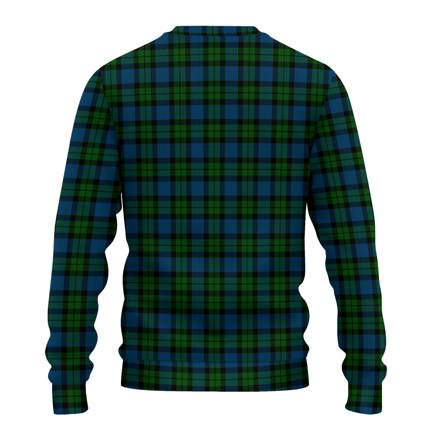 MacKay Modern Tartan Knitted Sweater with Family Crest - Tartanvibesclothing