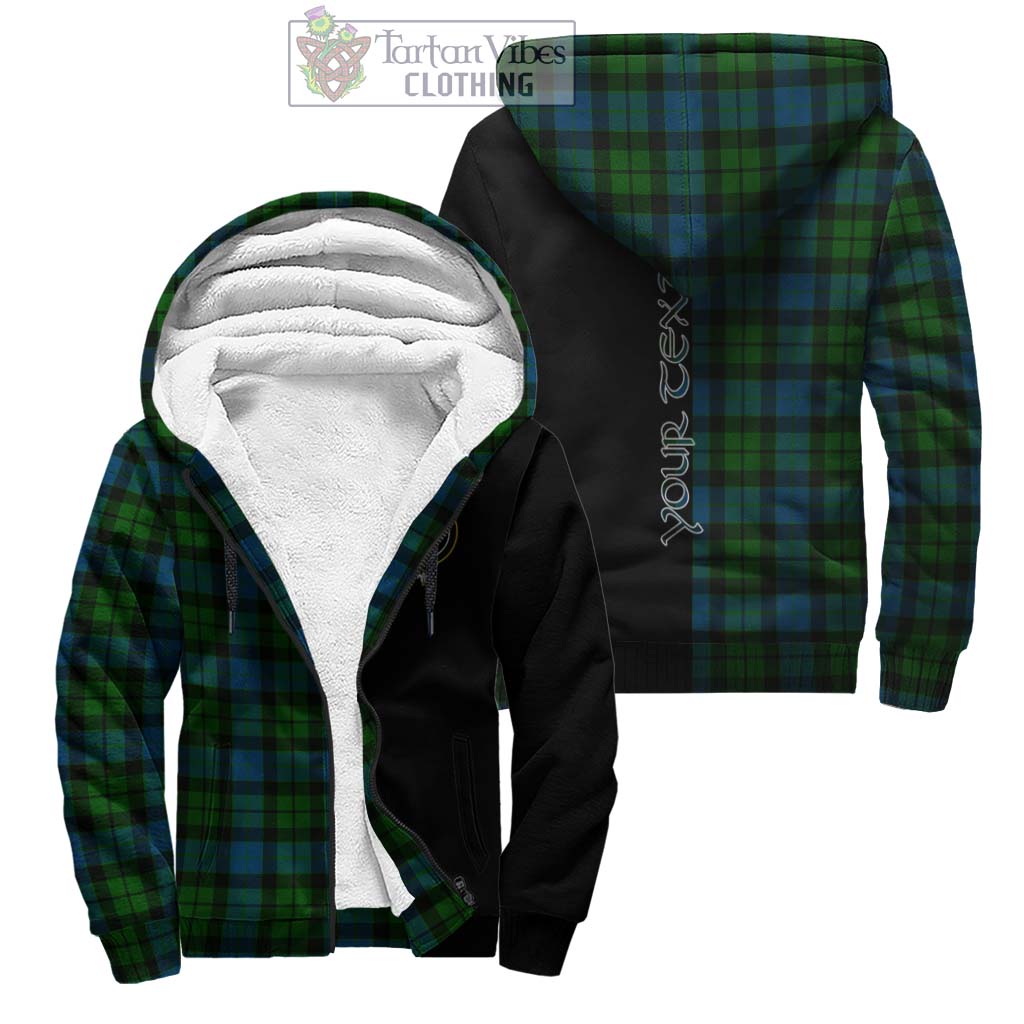 MacKay (McKay) Tartan Sherpa Hoodie with Family Crest and Half Of Me Style Unisex - Tartanvibesclothing Shop