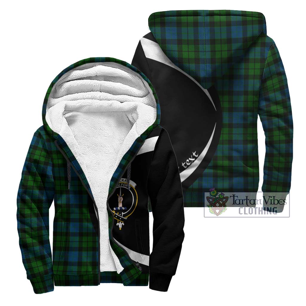 MacKay (McKay) Tartan Sherpa Hoodie with Family Crest Circle Style Unisex - Tartan Vibes Clothing