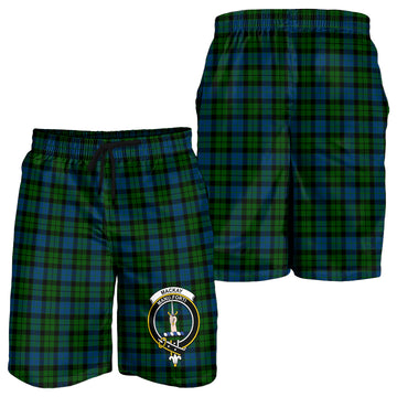 MacKay (McKay) Tartan Mens Shorts with Family Crest