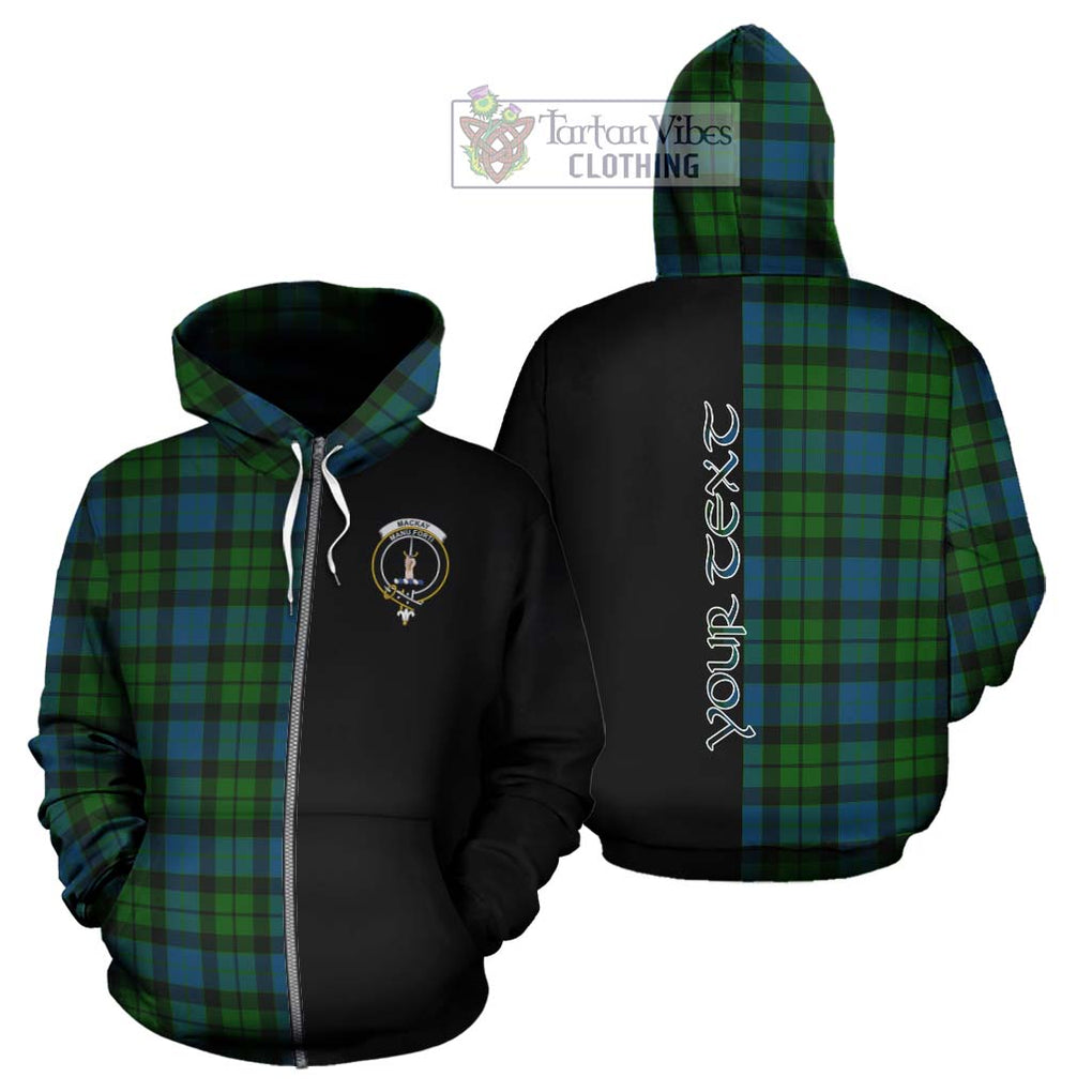 MacKay (McKay) Tartan Hoodie with Family Crest and Half Of Me Style - Tartanvibesclothing Shop