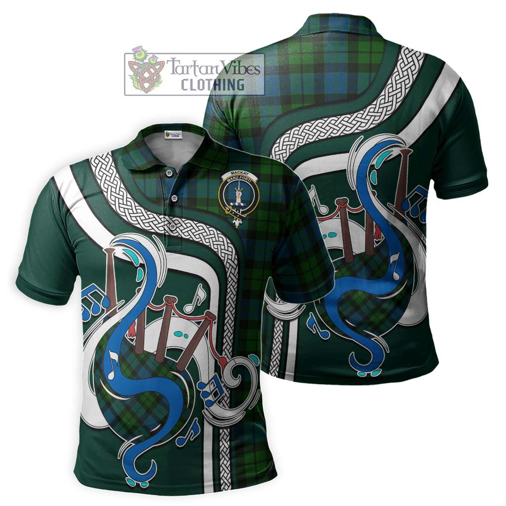 Tartan Vibes Clothing MacKay Modern Tartan Polo Shirt with Epic Bagpipe Style