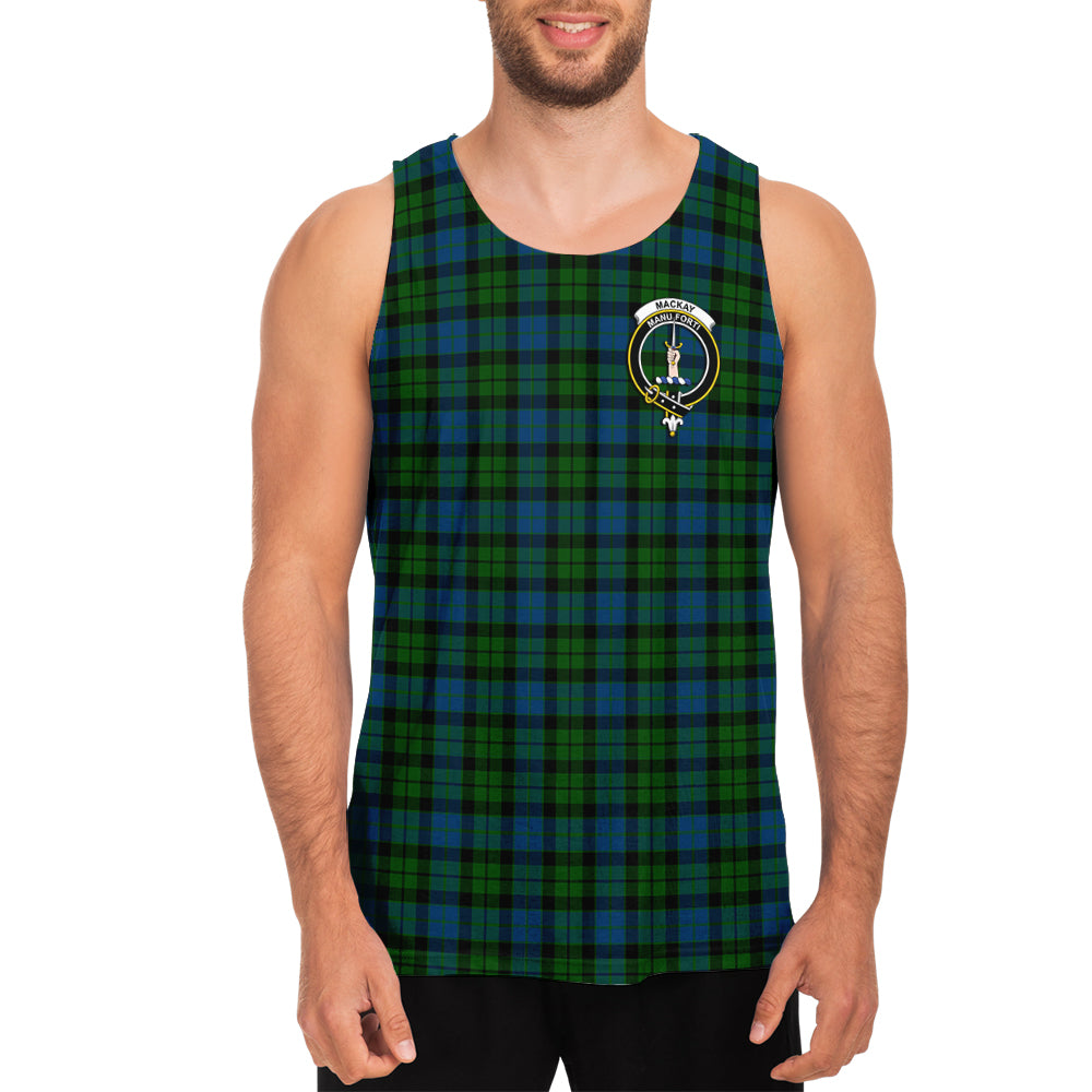 mackay-modern-tartan-mens-tank-top-with-family-crest