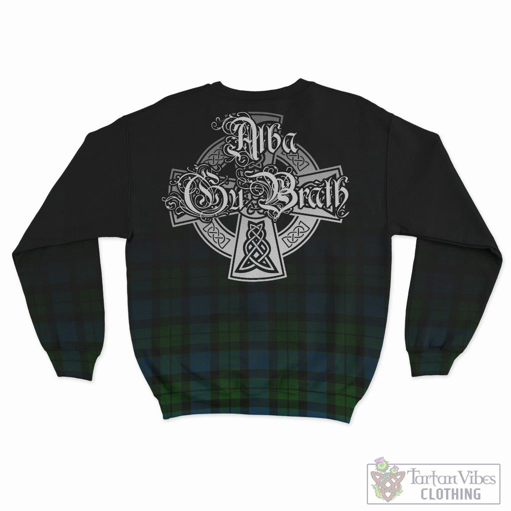 Tartan Vibes Clothing MacKay Modern Tartan Sweatshirt Featuring Alba Gu Brath Family Crest Celtic Inspired