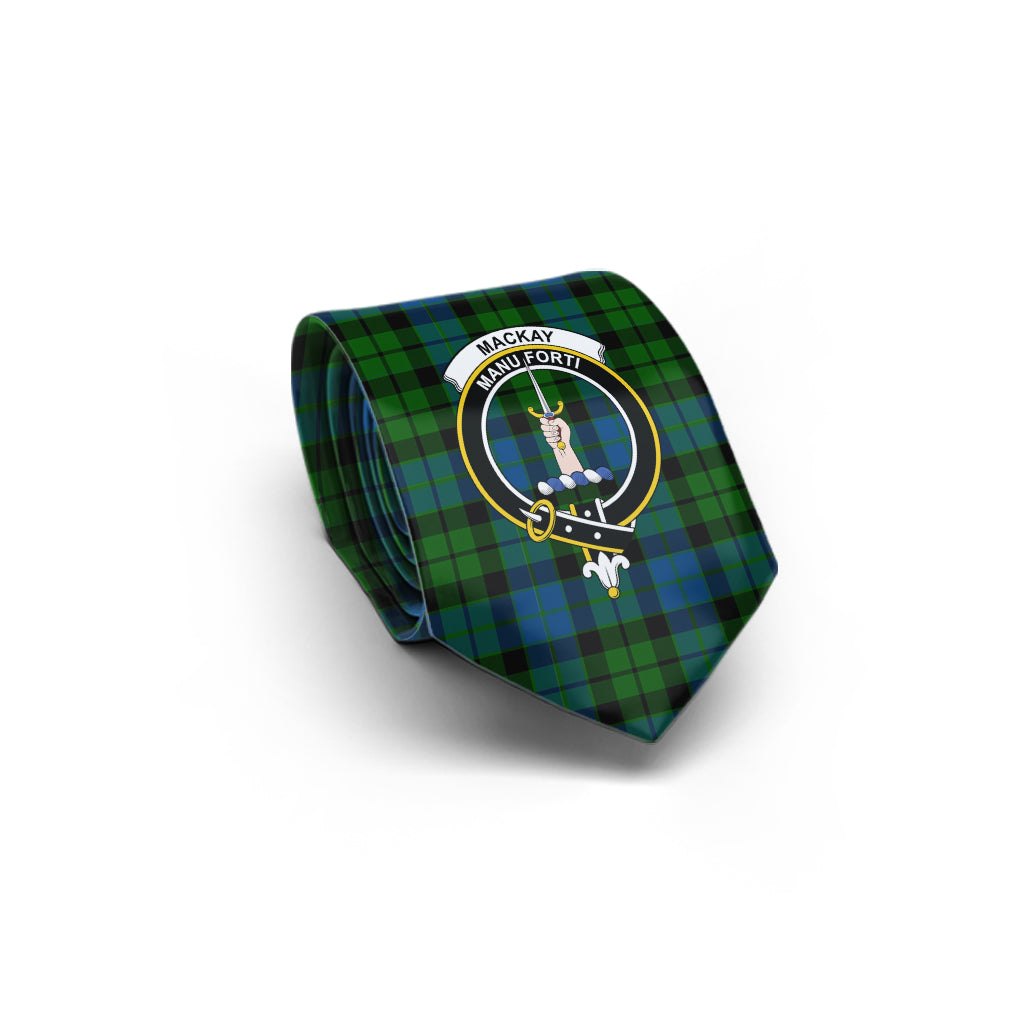 MacKay (McKay) Tartan Classic Necktie with Family Crest - Tartan Vibes Clothing