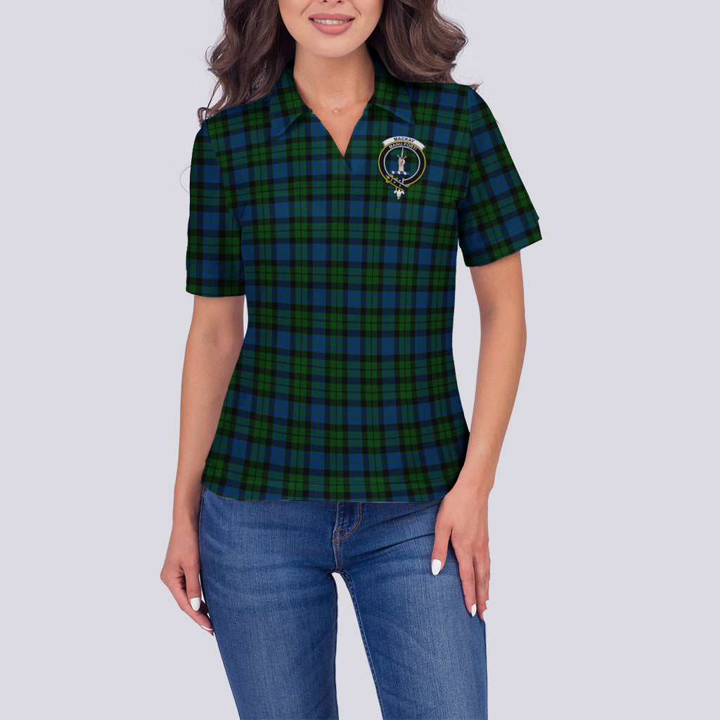 MacKay (McKay) Tartan Polo Shirt with Family Crest For Women - Tartan Vibes Clothing