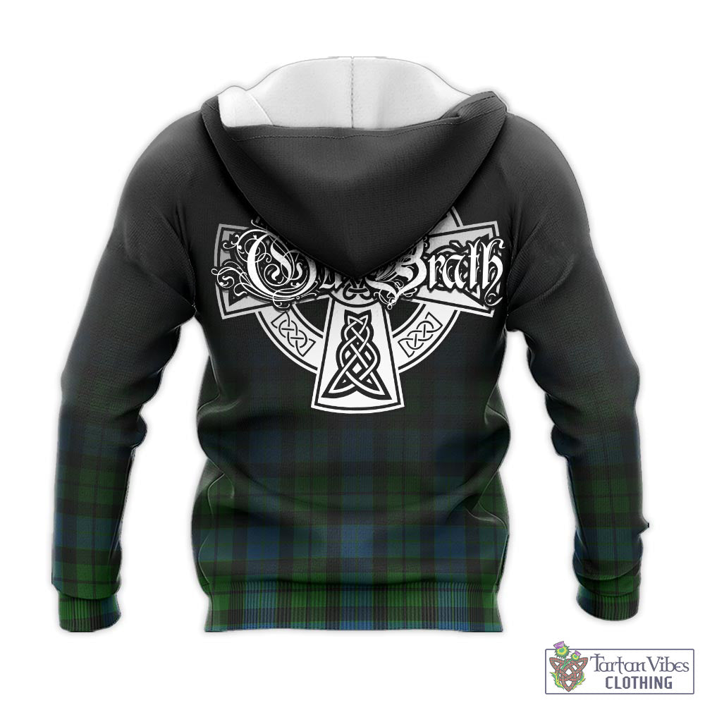 Tartan Vibes Clothing MacKay Modern Tartan Knitted Hoodie Featuring Alba Gu Brath Family Crest Celtic Inspired