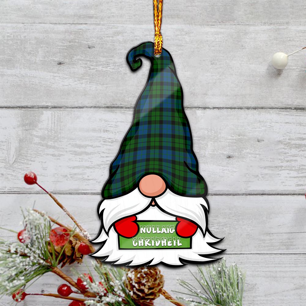 MacKay (McKay) Gnome Christmas Ornament with His Tartan Christmas Hat - Tartan Vibes Clothing