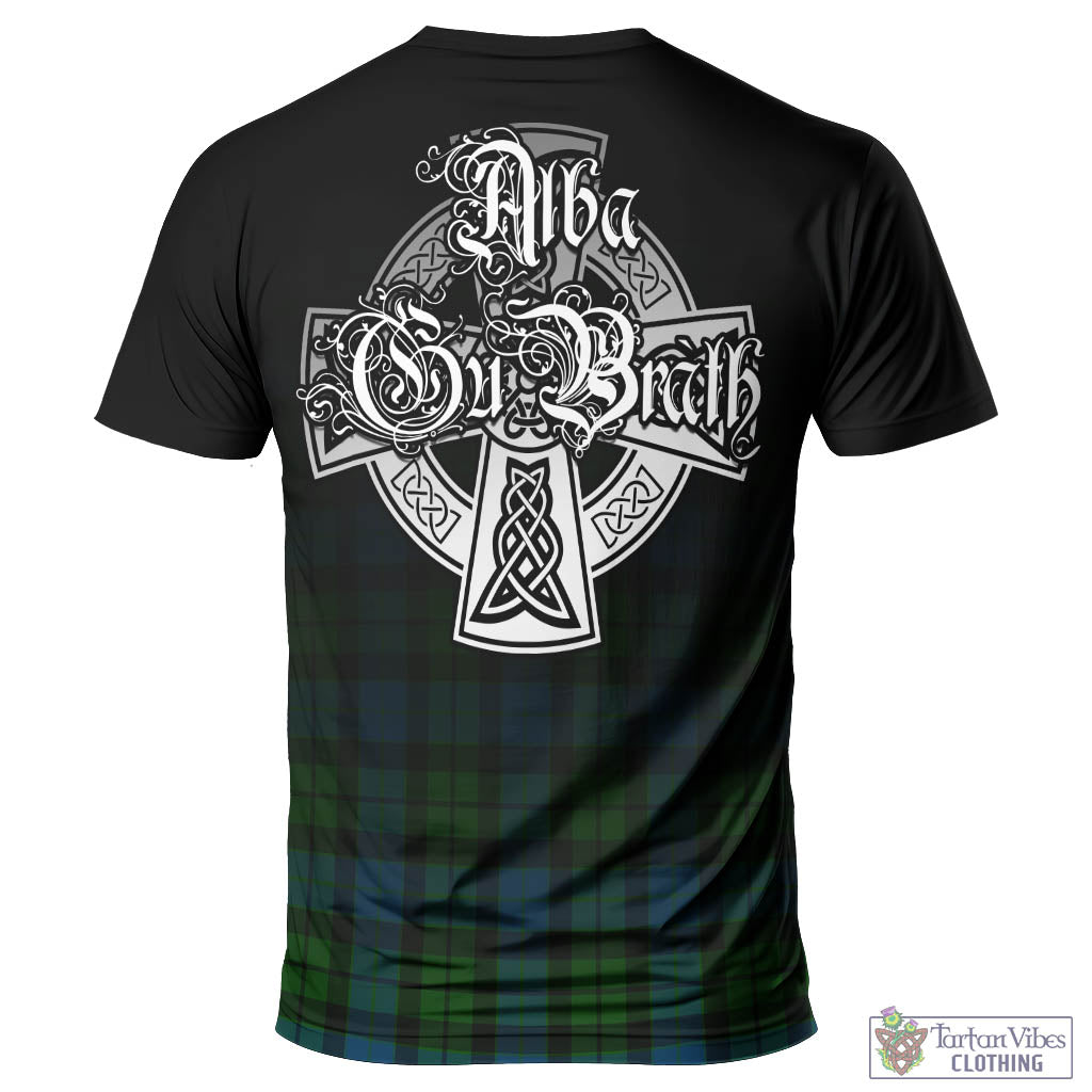 Tartan Vibes Clothing MacKay Modern Tartan T-Shirt Featuring Alba Gu Brath Family Crest Celtic Inspired