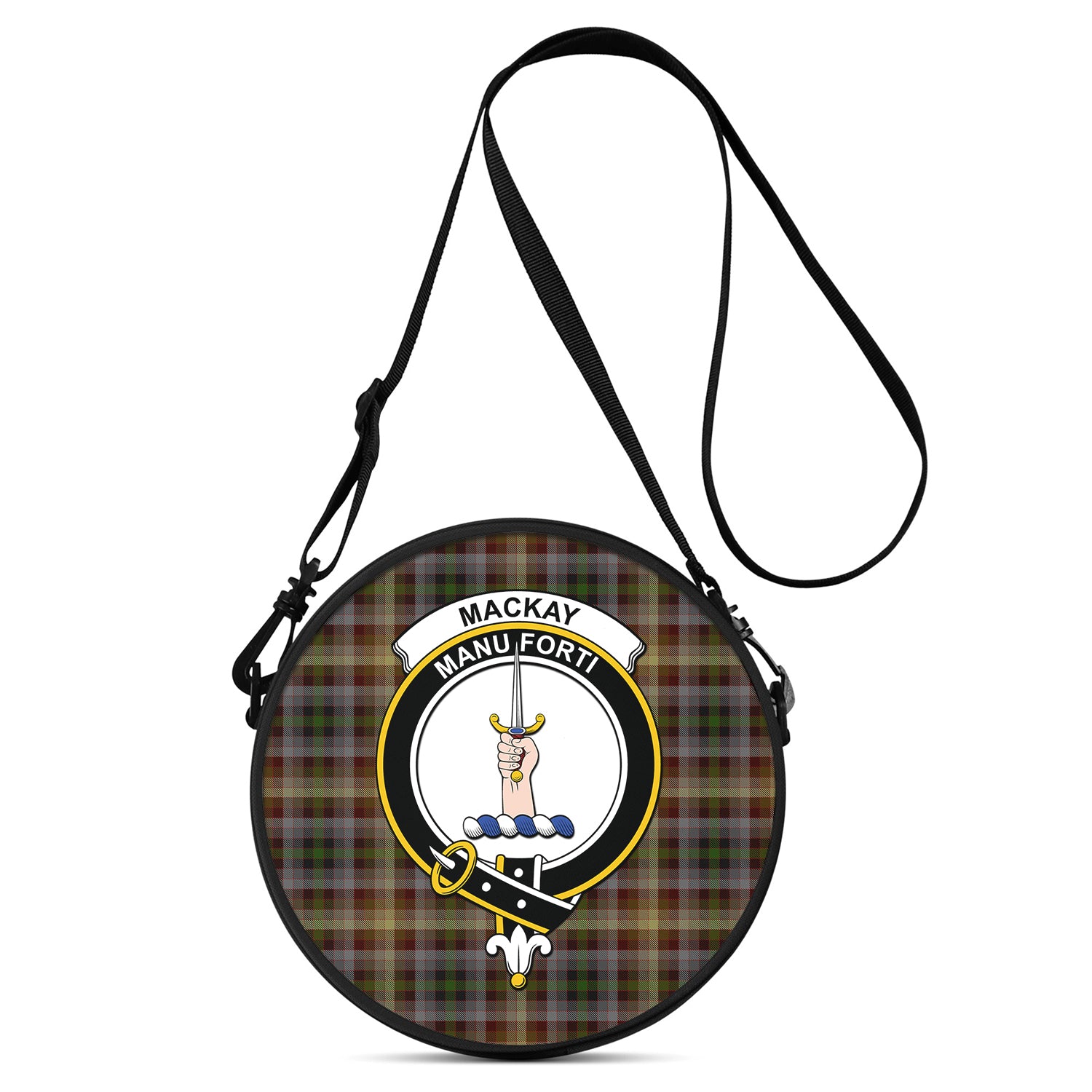 mackay-of-strathnaver-tartan-round-satchel-bags-with-family-crest