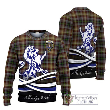 MacKay of Strathnaver Tartan Ugly Sweater with Alba Gu Brath Regal Lion Emblem