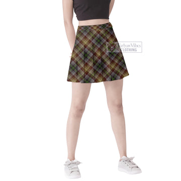 MacKay of Strathnaver Tartan Women's Plated Mini Skirt Cross Style