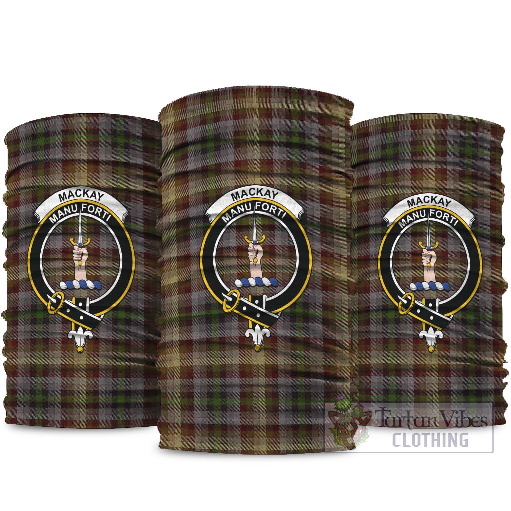 MacKay of Strathnaver Tartan Neck Gaiters, Tartan Bandanas, Tartan Head Band with Family Crest