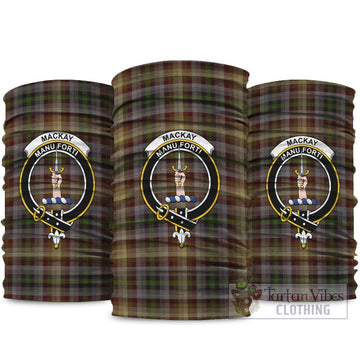 MacKay of Strathnaver Tartan Neck Gaiters, Tartan Bandanas, Tartan Head Band with Family Crest