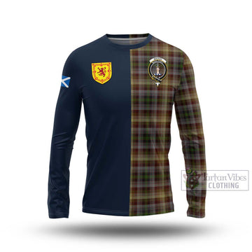 MacKay of Strathnaver Tartan Long Sleeve T-Shirt Alba with Scottish Lion Royal Arm Half Style