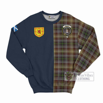 MacKay of Strathnaver Tartan Sweatshirt Alba with Scottish Lion Royal Arm Half Style