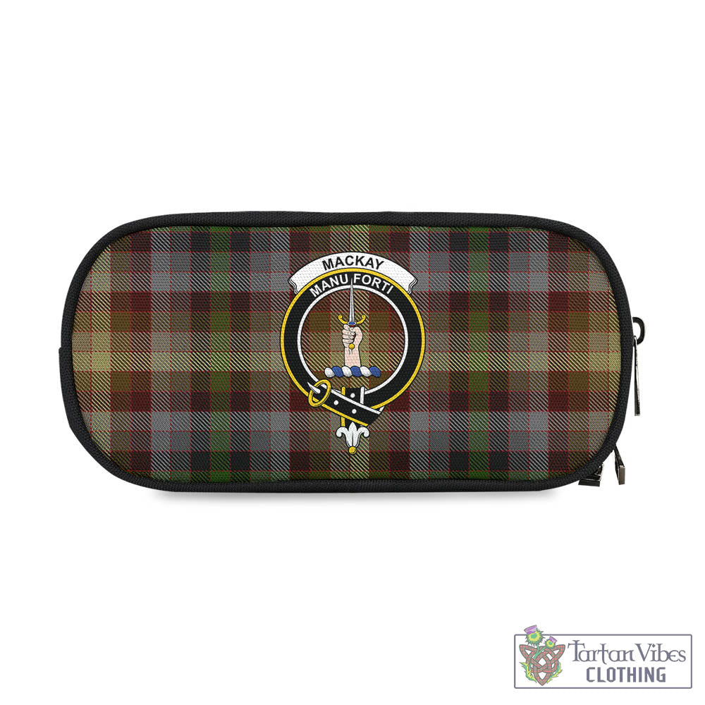 Tartan Vibes Clothing MacKay of Strathnaver Tartan Pen and Pencil Case with Family Crest