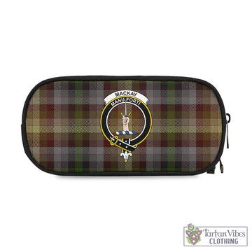 MacKay of Strathnaver Tartan Pen and Pencil Case with Family Crest