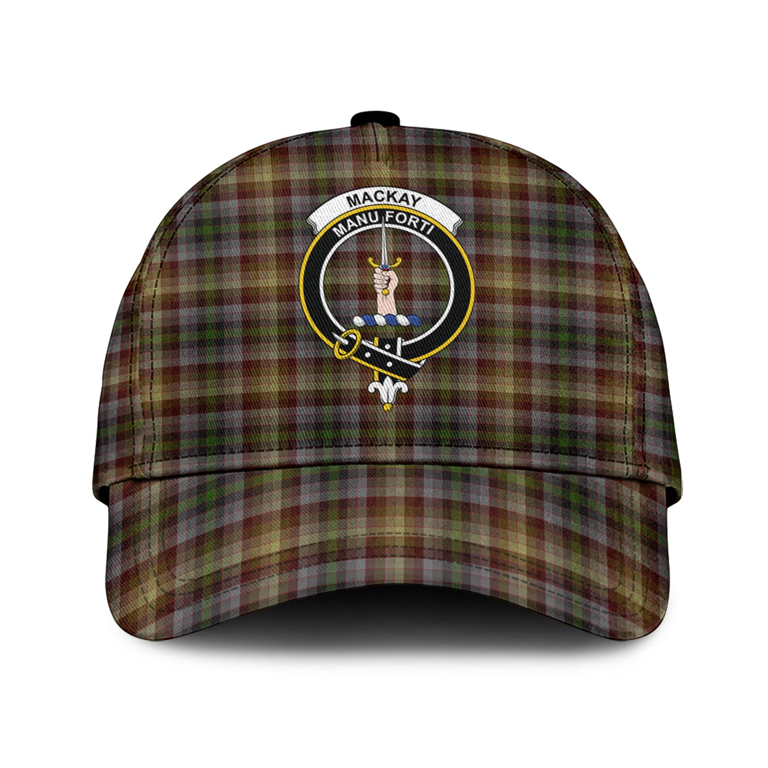 MacKay of Strathnaver Tartan Classic Cap with Family Crest Classic Cap Universal Fit - Tartan Vibes Clothing