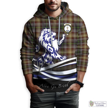 MacKay of Strathnaver Tartan Hoodie with Alba Gu Brath Regal Lion Emblem