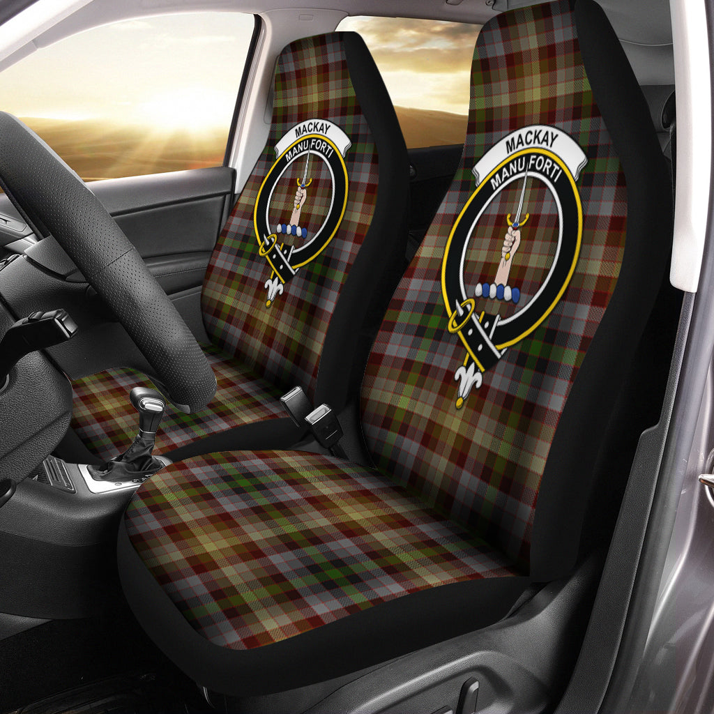 MacKay of Strathnaver Tartan Car Seat Cover with Family Crest One Size - Tartanvibesclothing