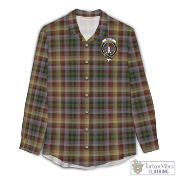 MacKay of Strathnaver Tartan Women's Casual Shirt with Family Crest