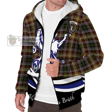 MacKay of Strathnaver Tartan Sherpa Hoodie with Alba Gu Brath Regal Lion Emblem