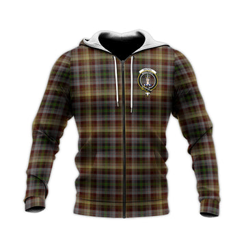 MacKay of Strathnaver Tartan Knitted Hoodie with Family Crest