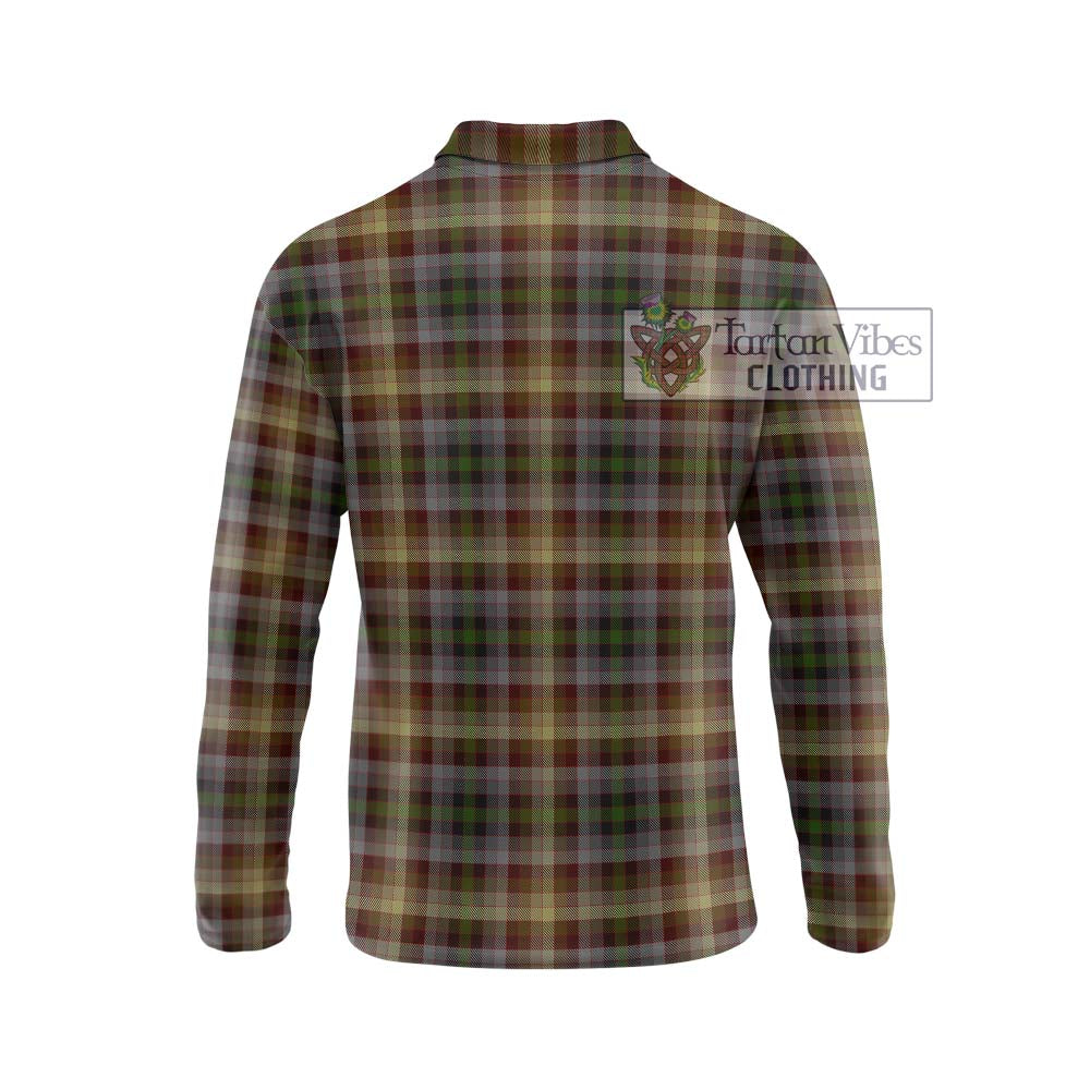 MacKay of Strathnaver Tartan Long Sleeve Polo Shirt with Family Crest DNA In Me Style - Tartanvibesclothing Shop