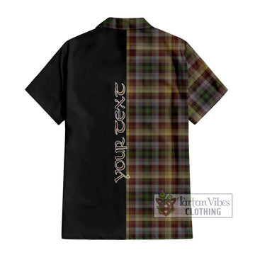 MacKay of Strathnaver Tartan Short Sleeve Button Shirt with Family Crest and Half Of Me Style