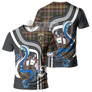 MacKay of Strathnaver Tartan T-Shirt with Epic Bagpipe Style