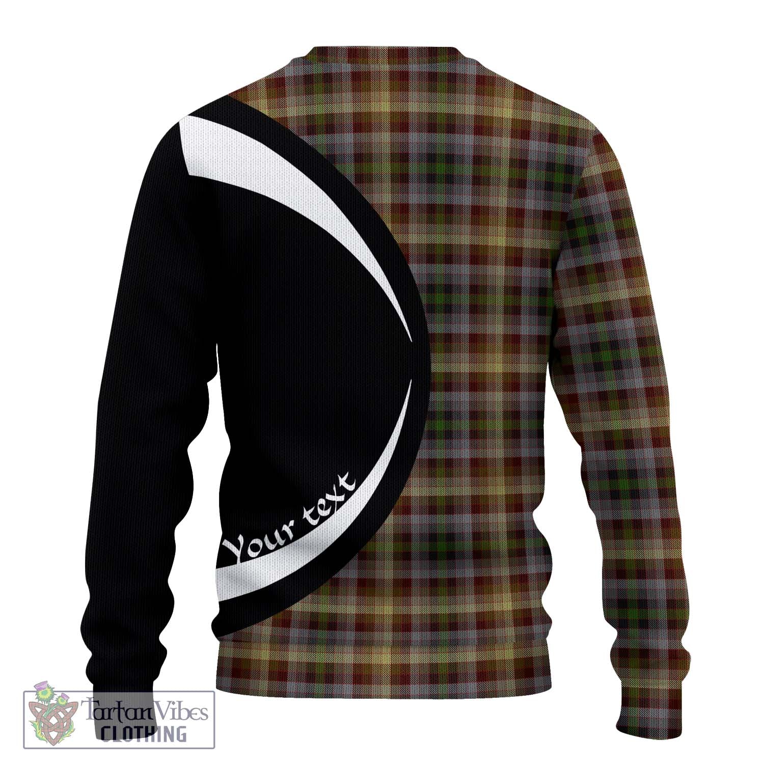 MacKay of Strathnaver Tartan Knitted Sweater with Family Crest Circle Style - Tartan Vibes Clothing