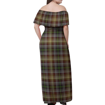 MacKay of Strathnaver Tartan Off Shoulder Long Dress